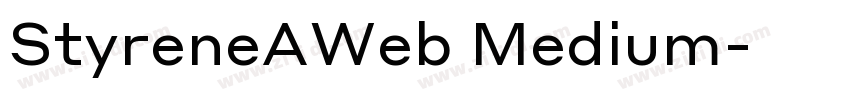 StyreneAWeb Medium字体转换